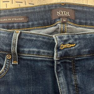NYDJ Women's Straight Leg Jeans - Dark Blue